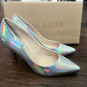 Steve Madden Salza Iridescent Metallic Pumps Women Size 8 NIB